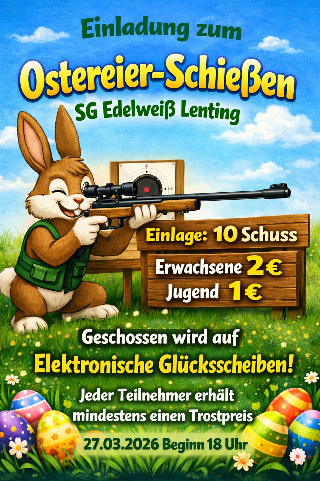Ostereier-Schießen